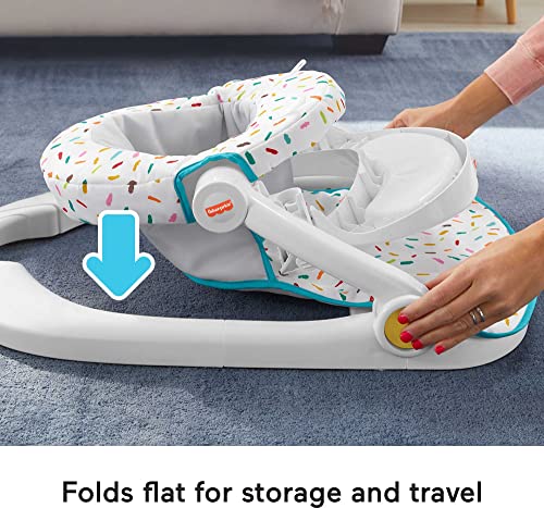 Fisher-Price Deluxe Sit-Me-Up Floor Seat with Removable Toys and Snack Tray T943601