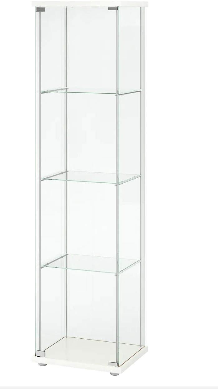 Ikea Detolf Glass Curio Cabinet White A16691