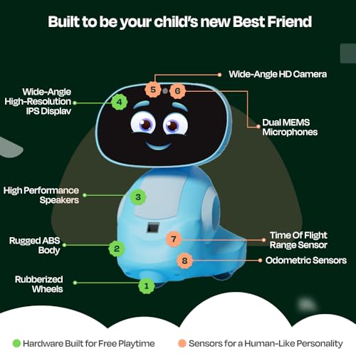 Miko 3 AI Robot for Kids, Smart Educational STEAM Learning Robot, Red X508