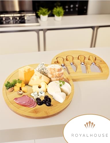 Personalized Charcuterie Board, Custom Bamboo Engraved Cheese Board S586772