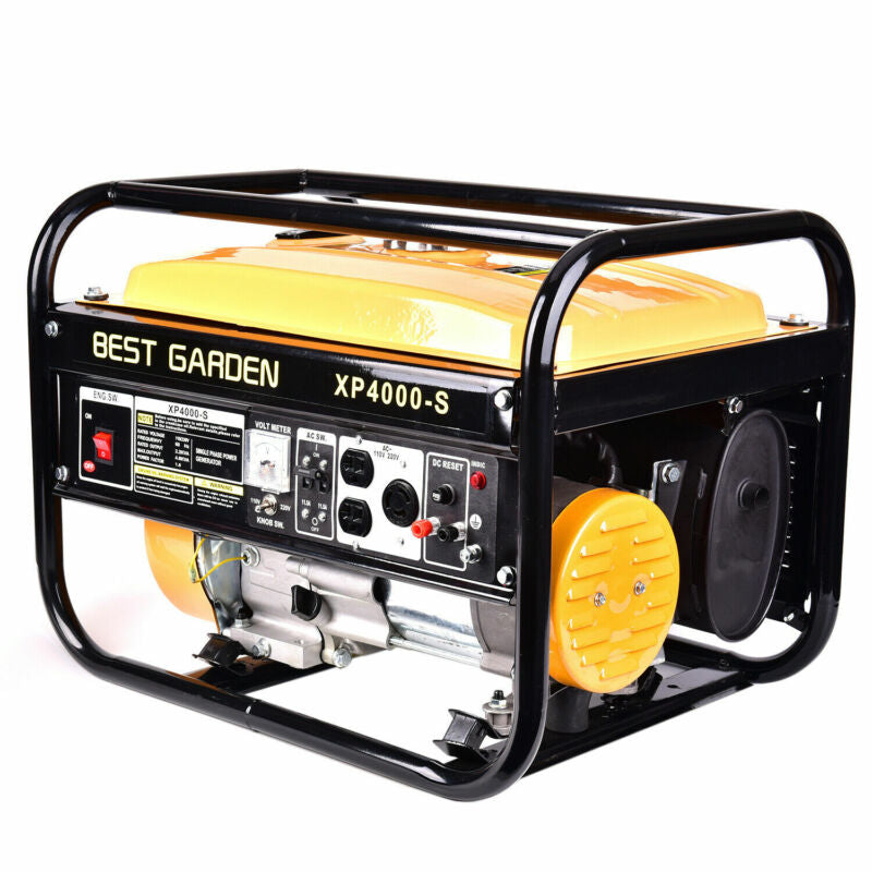 Portable 4000W 7.5HP 120V Gas Generator with Recoil Start T843