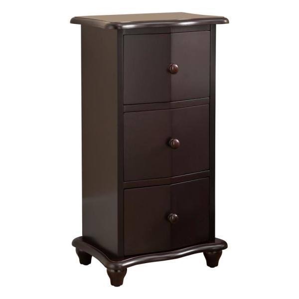 Dark Cherry Wood Accent Cabinet R0423-ch D4012