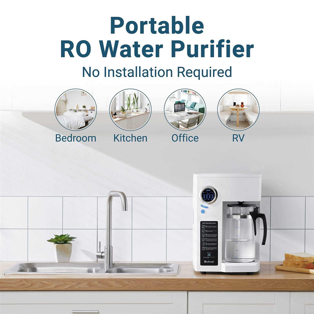Bluevua Ro100ropot Reverse Osmosis System Countertop Water Filter W5755