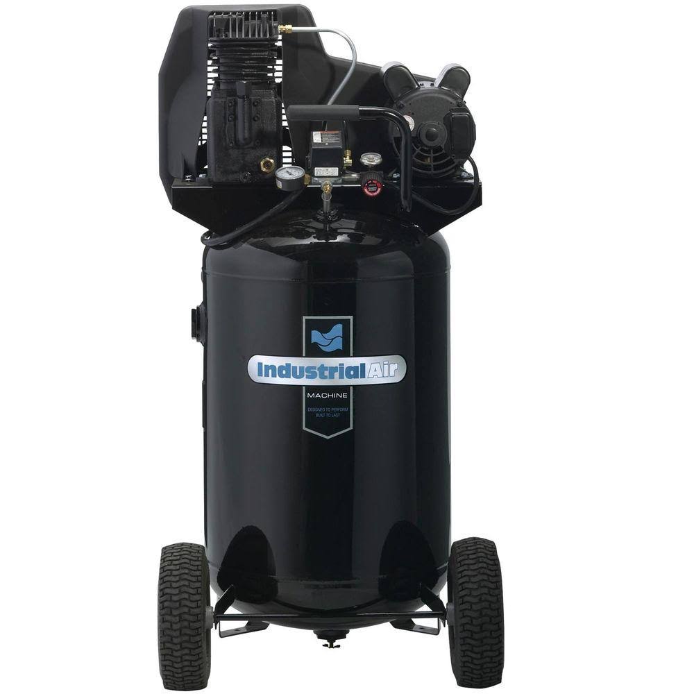 Industrial Air ILA1883054 Oil Lubricated Wheeled Electric Air Compressor, 30 gal, 1.9 HP