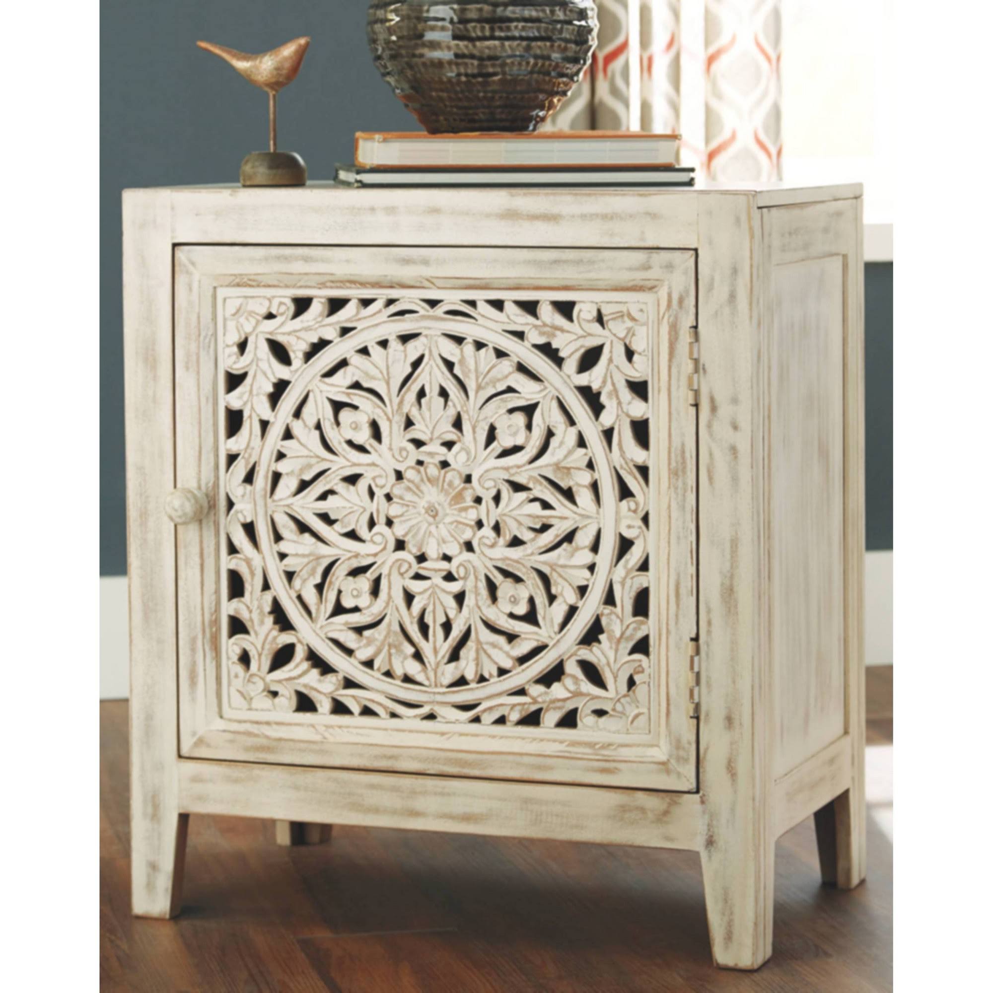 Fossil Ridge White Accent Cabinet by Ashley S33711
