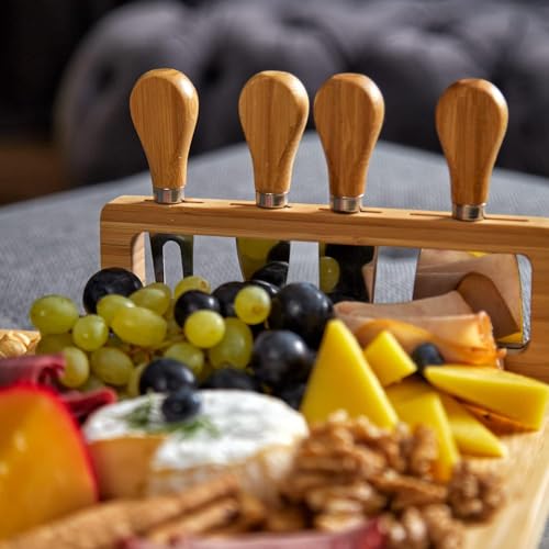 Personalized Charcuterie Board, Custom Bamboo Engraved Cheese Board S586772