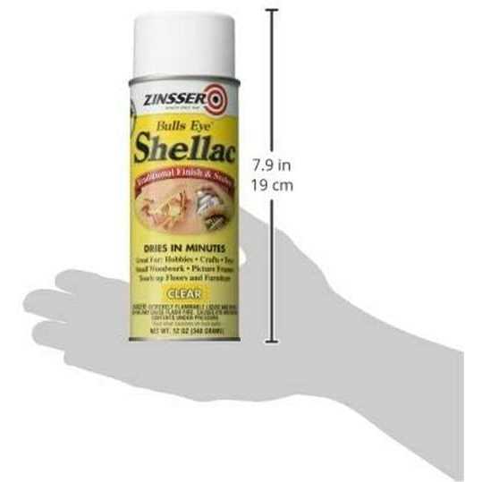 Zinsser 12 oz Clear Bulls Eye Spray Shellac X22319