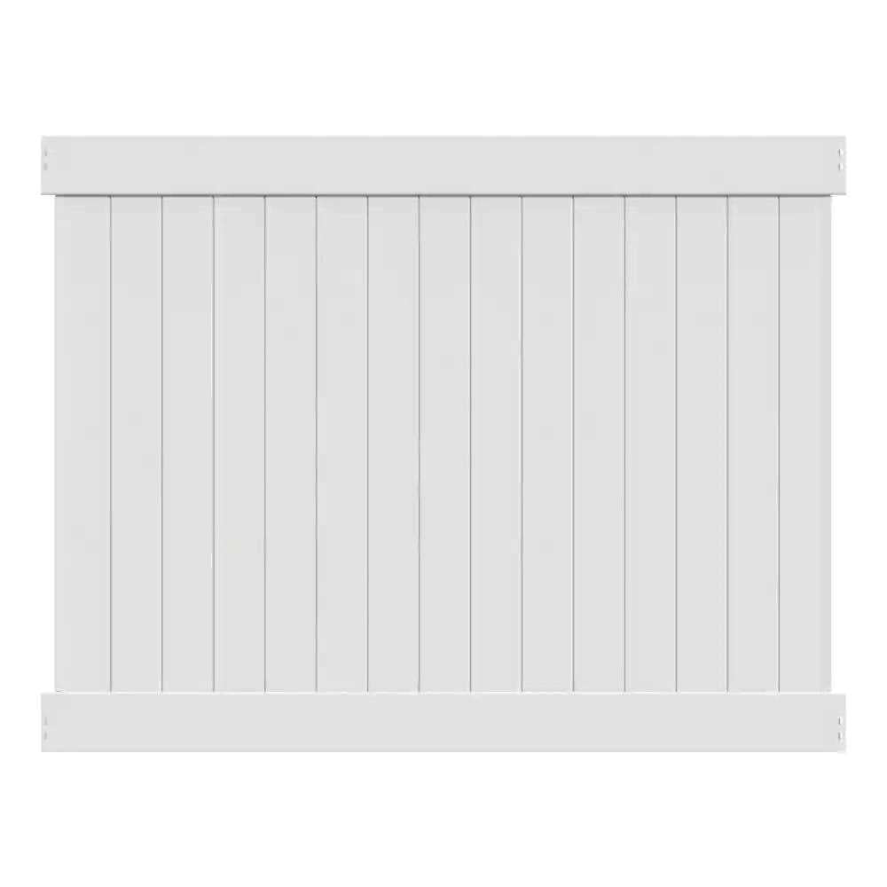 Veranda Linden H x 8 ft. W White Vinyl Privacy Fence Panel Kit - Shop Hardware Tools Online Store