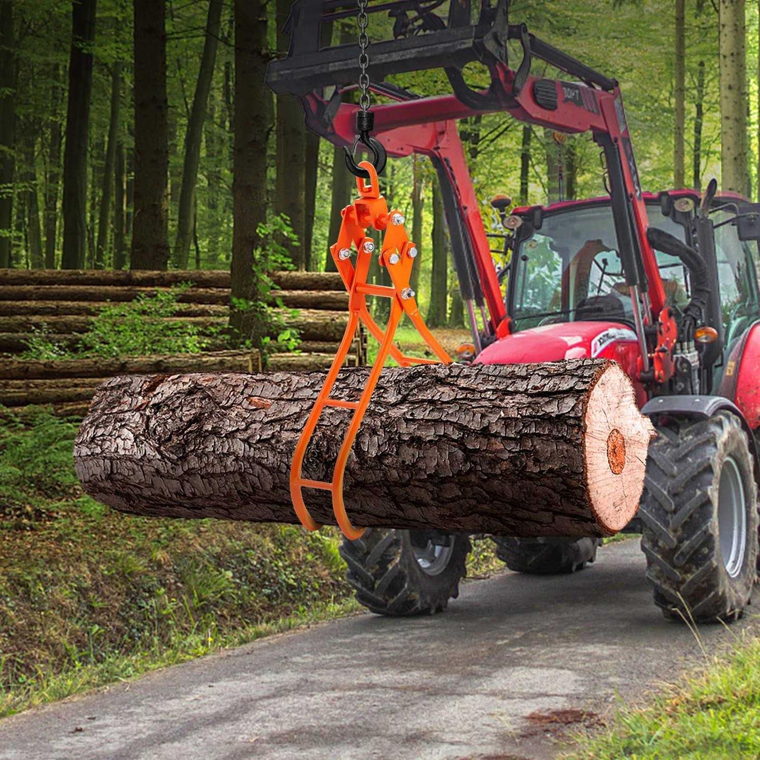 VEVOR Timber Claw Hook 4 Claw Log Grapple for Logging W77862