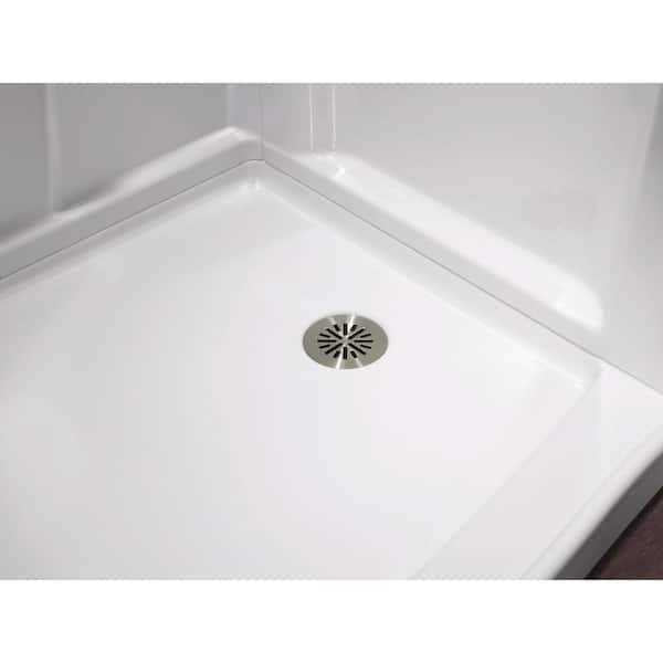 Delta Classic 500 Curve 60 in. Alcove Shower Pan Base Drain I418