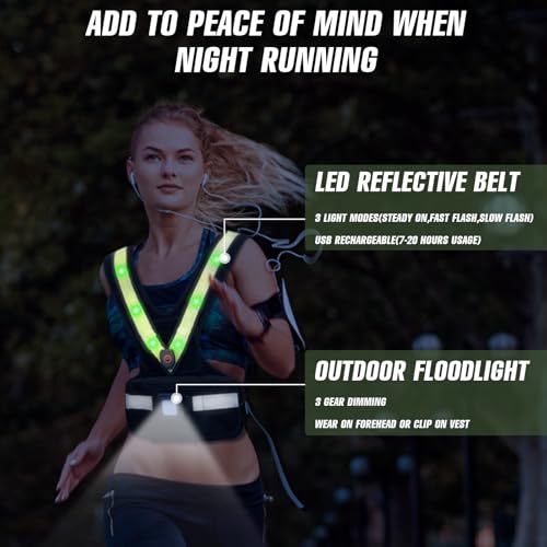 Weighted Vest for Women with LED Reflective Belt, 2-10 lbs G42983
