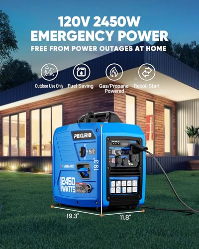 4000 Watt Inverter Generator, 120V Gas Powered, RV Ready L1192