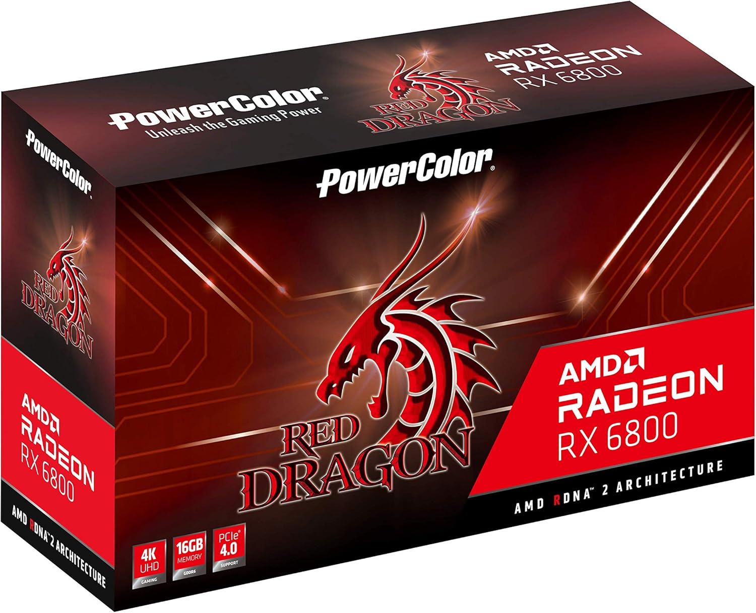 PowerColor Red Dragon AMD Radeon RX 6800 Gaming Graphics Card 16GB GDDR6 J1828