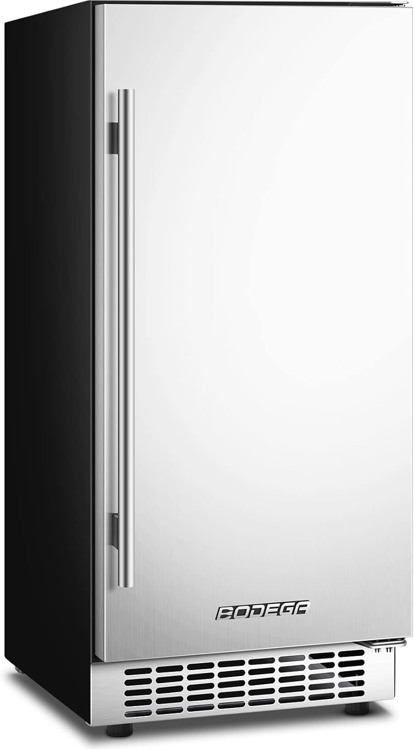 BODEGA Beverage Cooler 24 Inch, Built-in Freestanding Refrigerator, Stainless Steel A517462