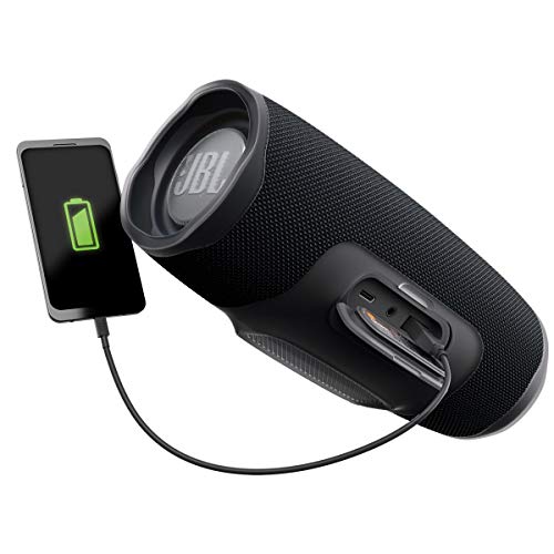 JBL Charge 4 Portable Waterproof Bluetooth Speaker - Black (Renewed) A33506