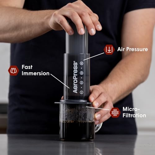 AeroPress Original XL Coffee Press – 3-in-1 Portable Coffee Maker for Camping & Travel C20139