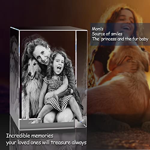 3D Crystal Photo Customized Picture Gift for Wife Mom Dad M953616