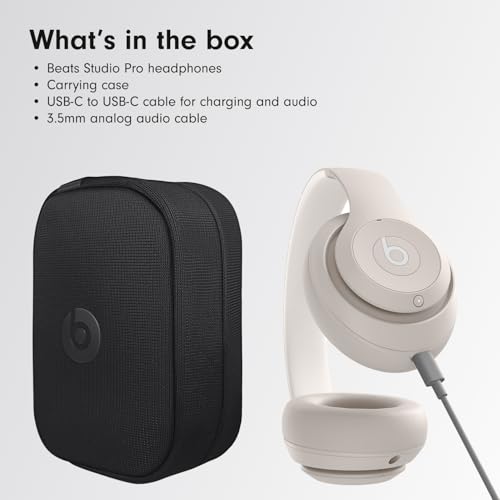 Beats Studio Pro Wireless Noise Cancelling Headphones, Black N96746