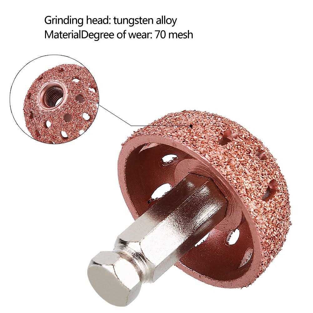 Tire Buffer 1.5" Buffing Wheel with Linking Rod, 3/8-24 Thread C2005