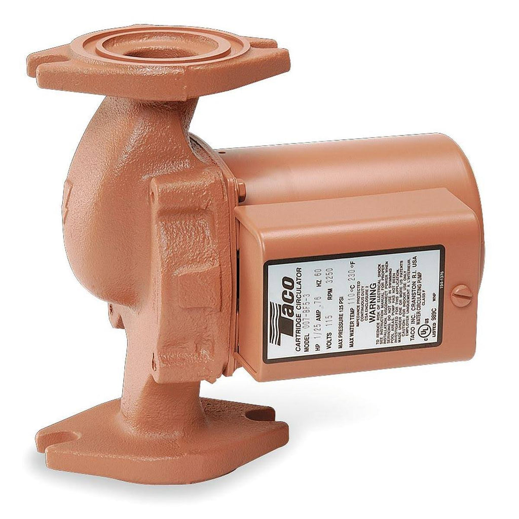 Taco 0014-F1 Cast Iron Circulator Pump, 1/8 HP T43418