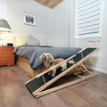 DoggoRamps - Bed Ramp for Small Dogs, Adjustable for All Beds up to 37 - Solid Hardwood, Made in North America
