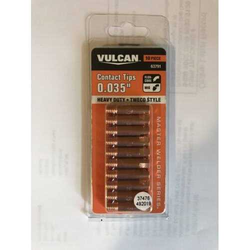 Vulcan 0.035 in. MIG Welding Contact Tips 10 Pk N575