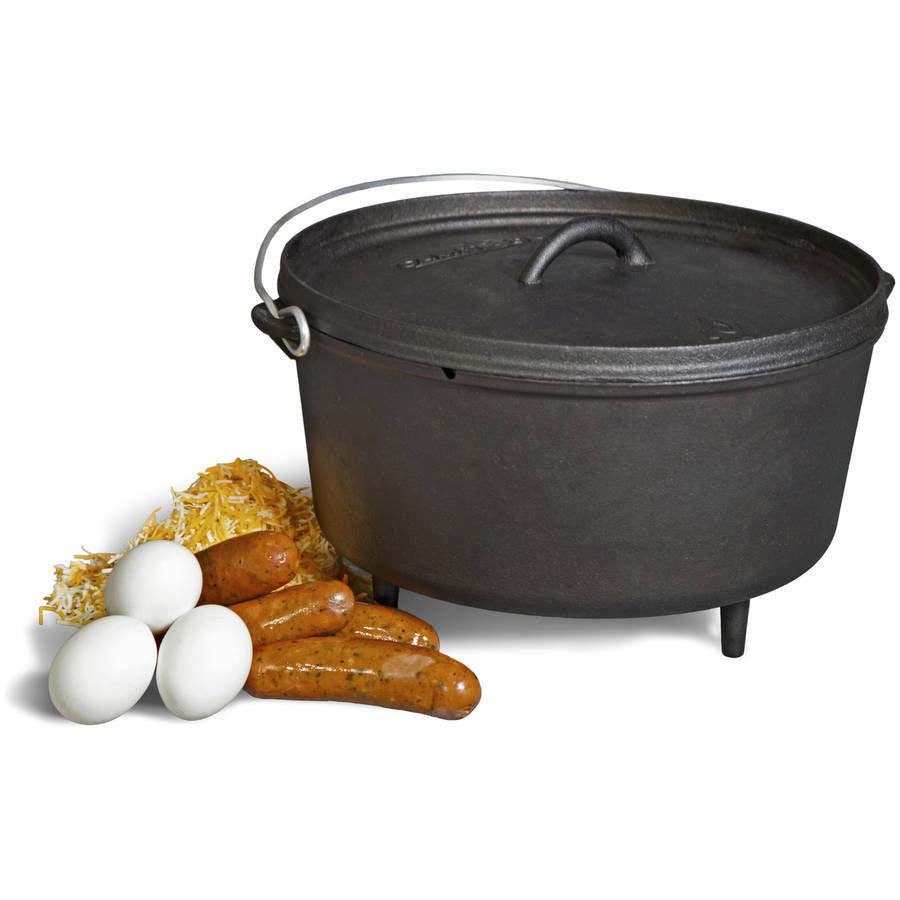 Camp Chef 12 inch Cast Iron Dutch Oven, 8 qt Z89643