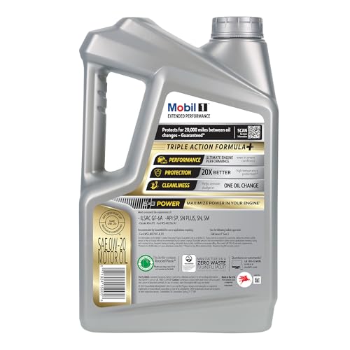 Mobil 1 Advanced Fuel Economy Full Synthetic Motor Oil 0W-20, 5 Quart A306