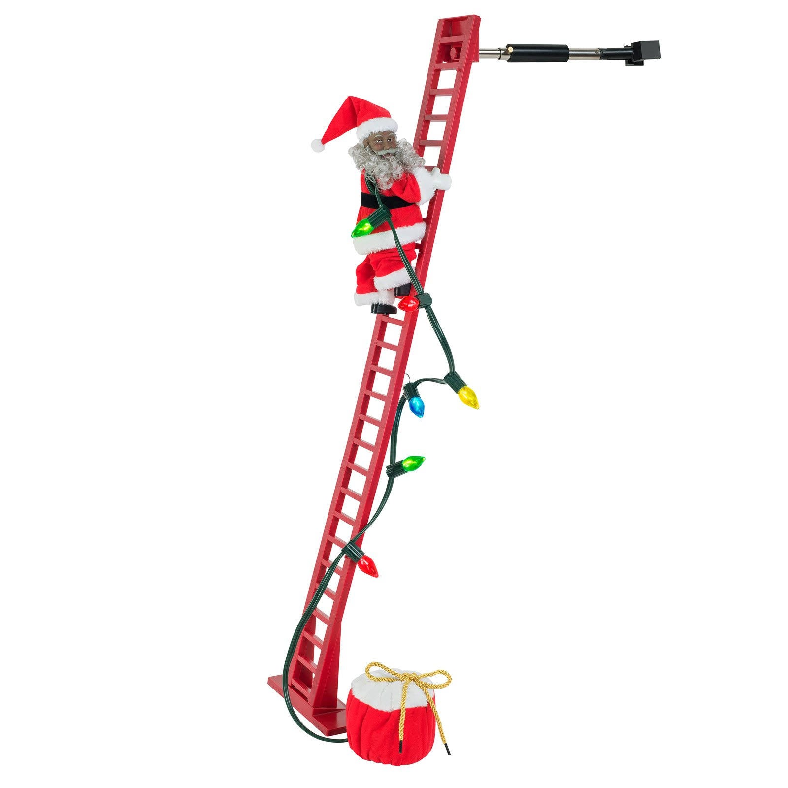 Mr. Christmas Climbing African American Santa H5565