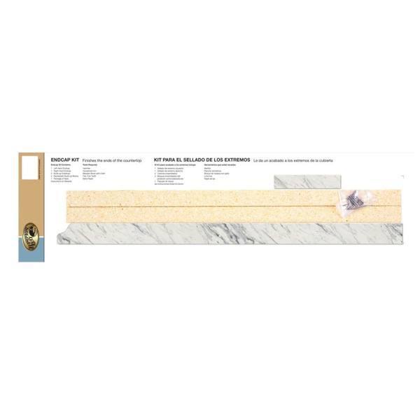 Hampton Bay 8 ft. White Laminate Countertop Kit with Ogee Edge E61796