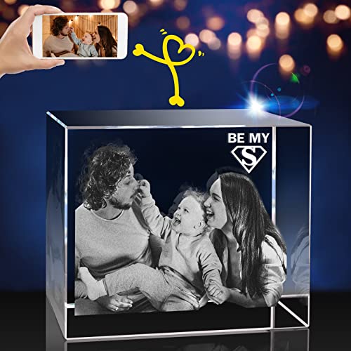 3D Crystal Photo Customized Picture Gift for Wife Mom Dad M953616