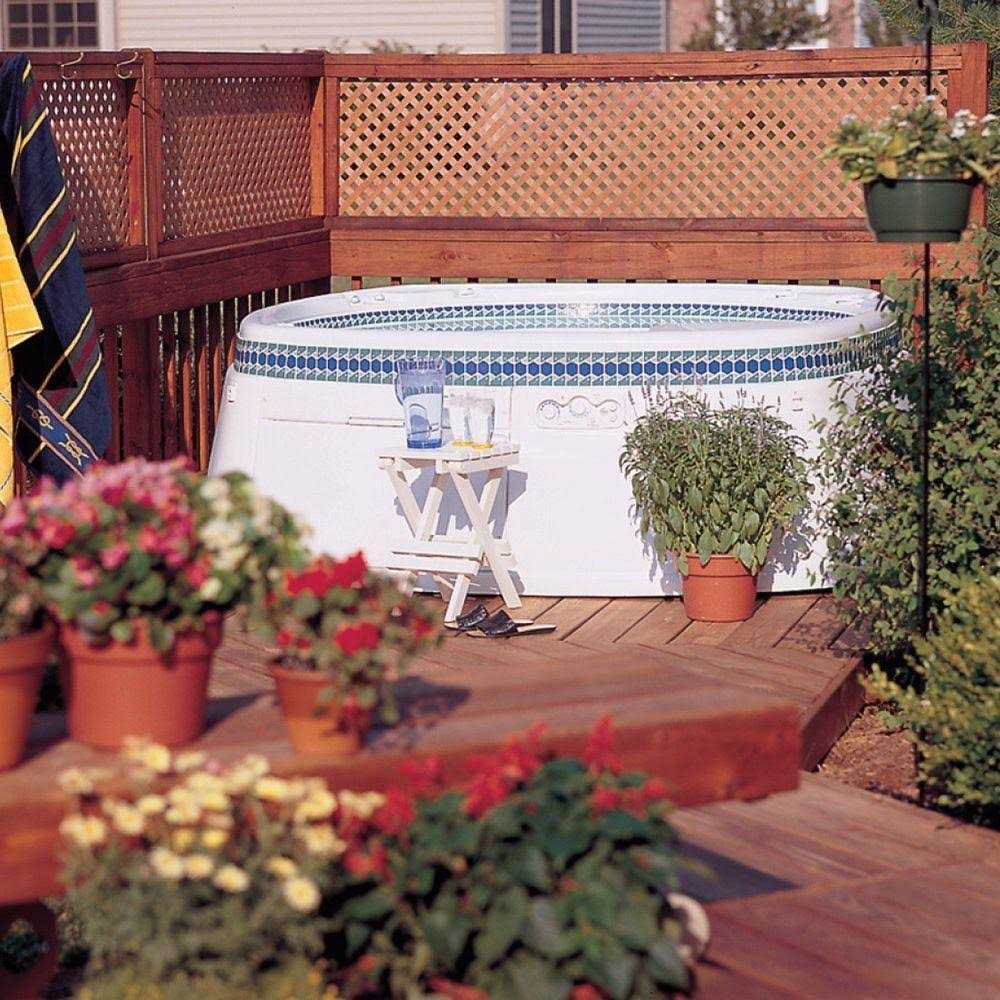Barrette Outdoor Living 4 ft x 8 ft Privacy Diamond Vinyl Lattice K6440
