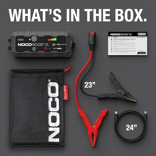 NOCO Boost GB50 1500A UltraSafe 12V Jump Starter for Gas and Diesel Engines J877