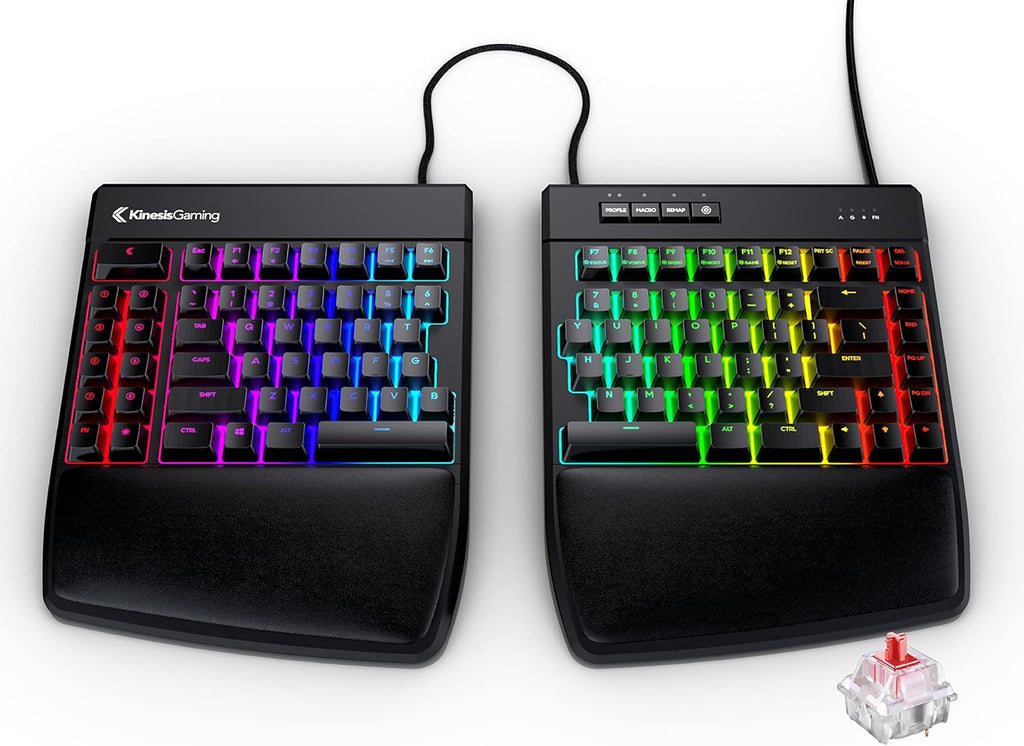 KINESIS Gaming Freestyle Edge RGB Split Mechanical Keyboard C310797