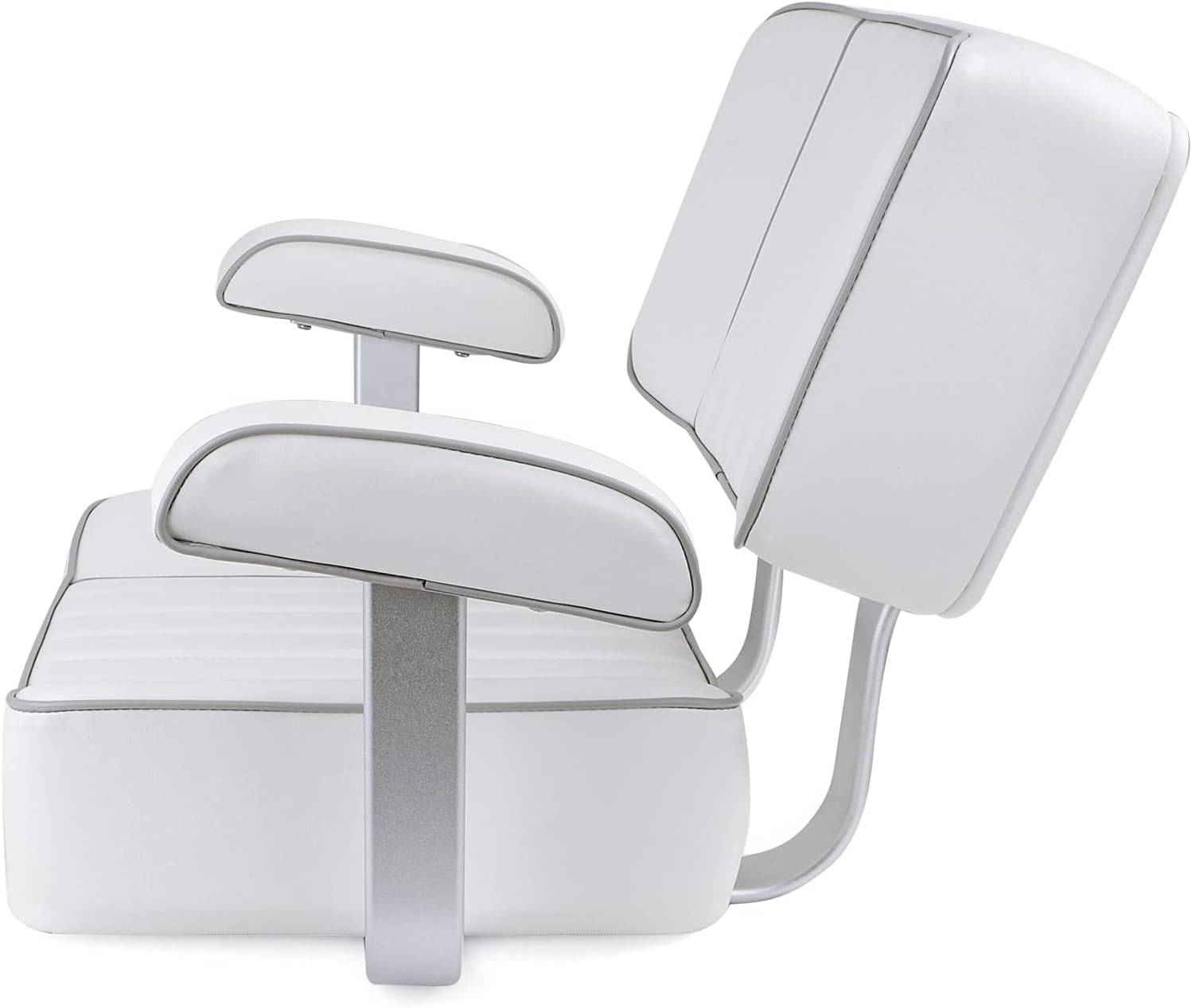 Captains Boat Seat With Arm Rest Grey Piping L943745