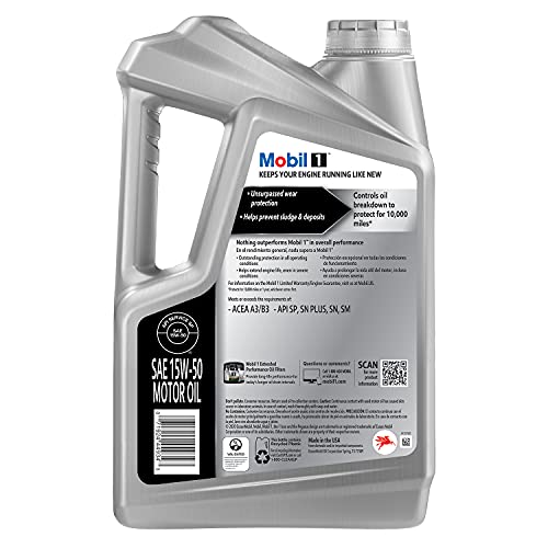 Mobil 1 Advanced Fuel Economy Full Synthetic Motor Oil 0W-20, 5 Quart A306