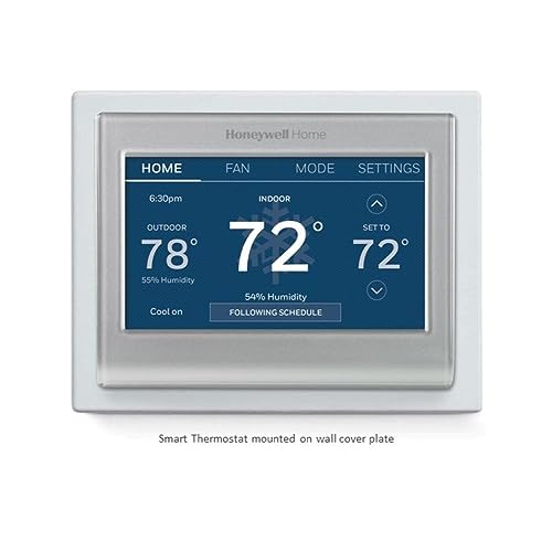Honeywell Home RTH9585WF Wi-Fi Smart Color Thermostat, 7-Day Programmable, Touch Screen, Energy Star, Alexa Ready I259972