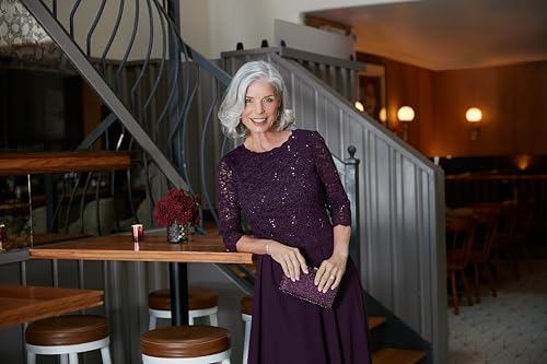 Alex Evenings Women's 3/4 Sleeve Lace Mother of the Bride Dress Z763942