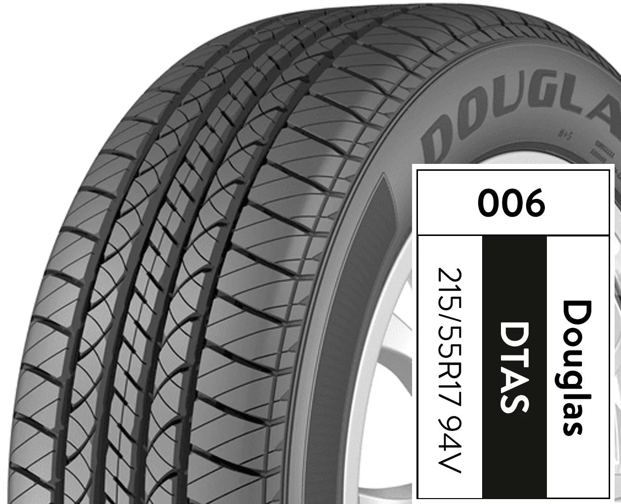 Douglas Touring A/S 215/55R17 94V All-Season Tire Y96843