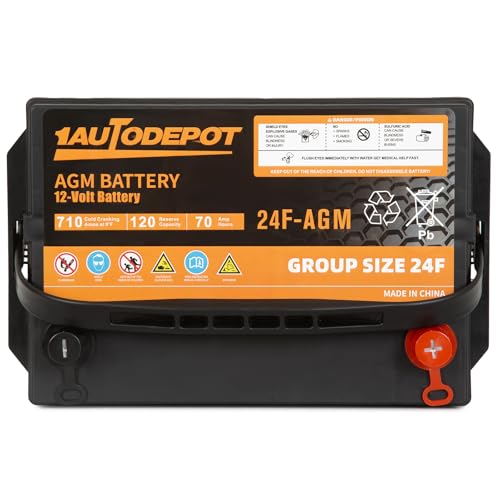 BCI Group 24F Car Battery, 12V 70Ah AGM, 710CCA F3279