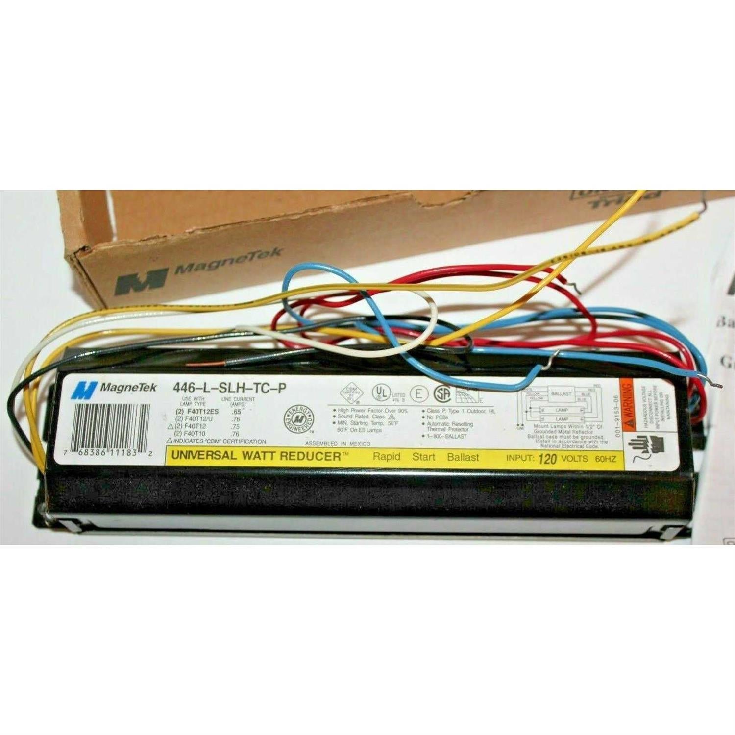 Universal 446-L-SLH-TC-P Fluorescent Ballast U8044