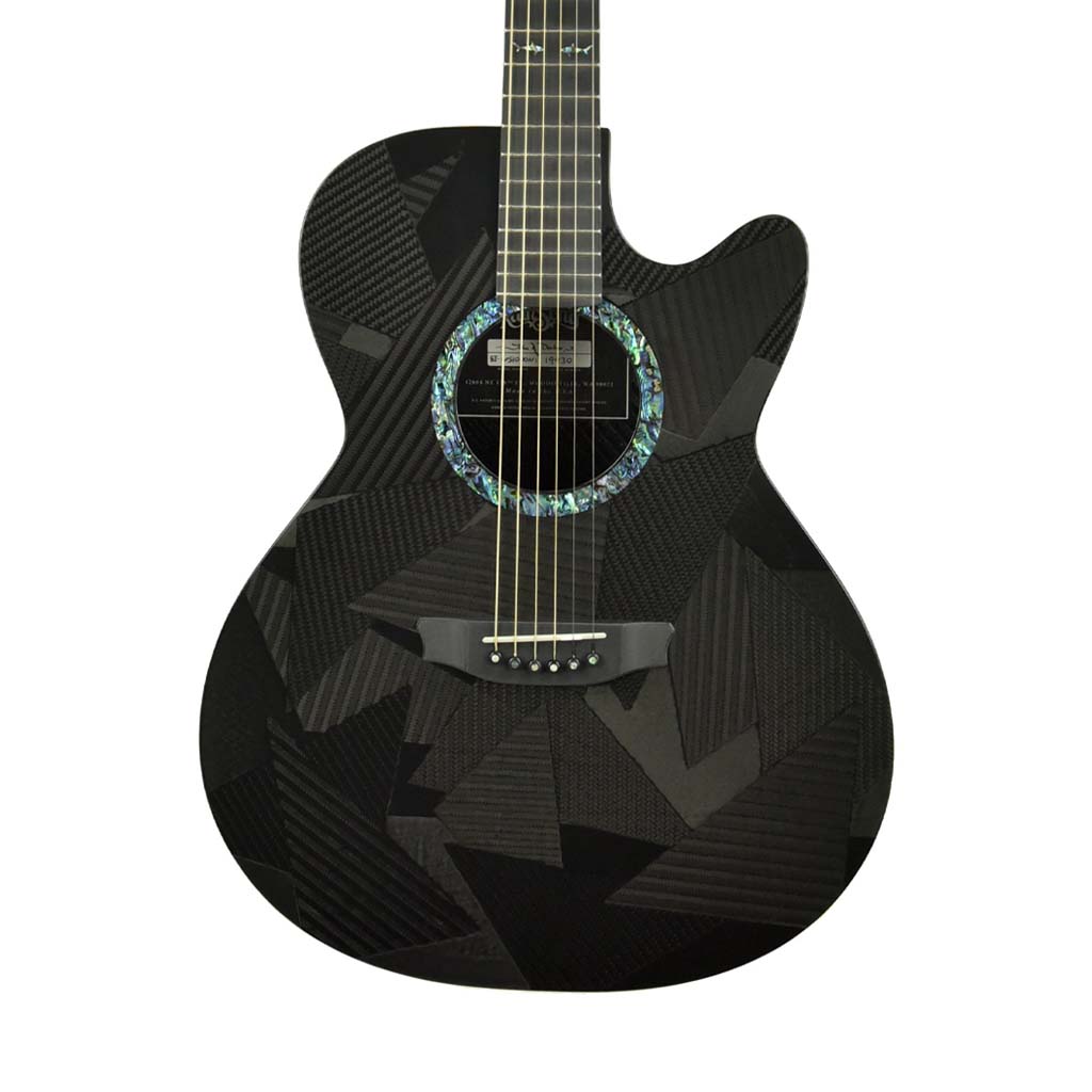 Rainsong BI-WS1000N1 Black Ice Series Acoustic-Electric Guitar with Case Z75795