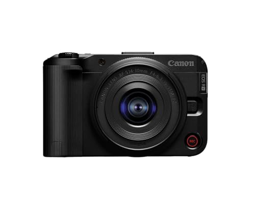 Canon EOS R50 V with RF-S14-30mm F4-6.3 is STM PTZ Lens, APS-C Mirrorless Hybrid Camera Q306