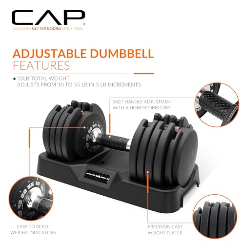 CAP Barbell ADJUSTABELL Adjustable Round Dumbbell Weights O461