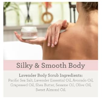 Lizush Luxury Spa Gifts for Women - 6 Piece Lavender Body Care Set K72960
