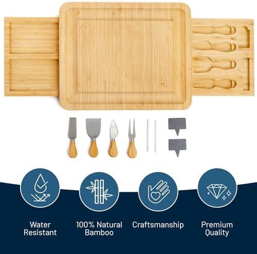 Personalized Charcuterie Board, Custom Bamboo Engraved Cheese Board S586772