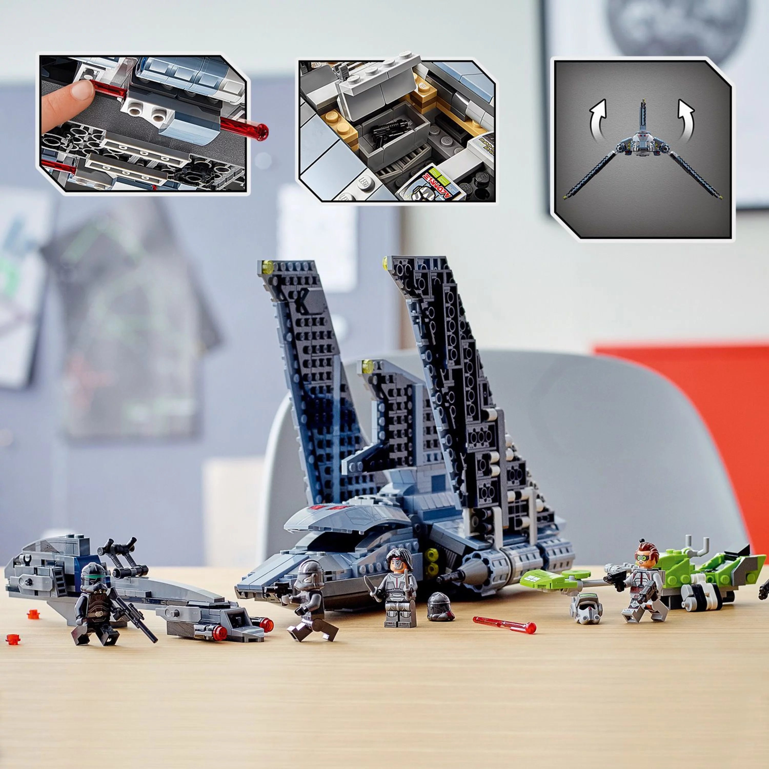LEGO Star Wars The Bad Batch Attack Shuttle 75314 Building Toy Set U54513
