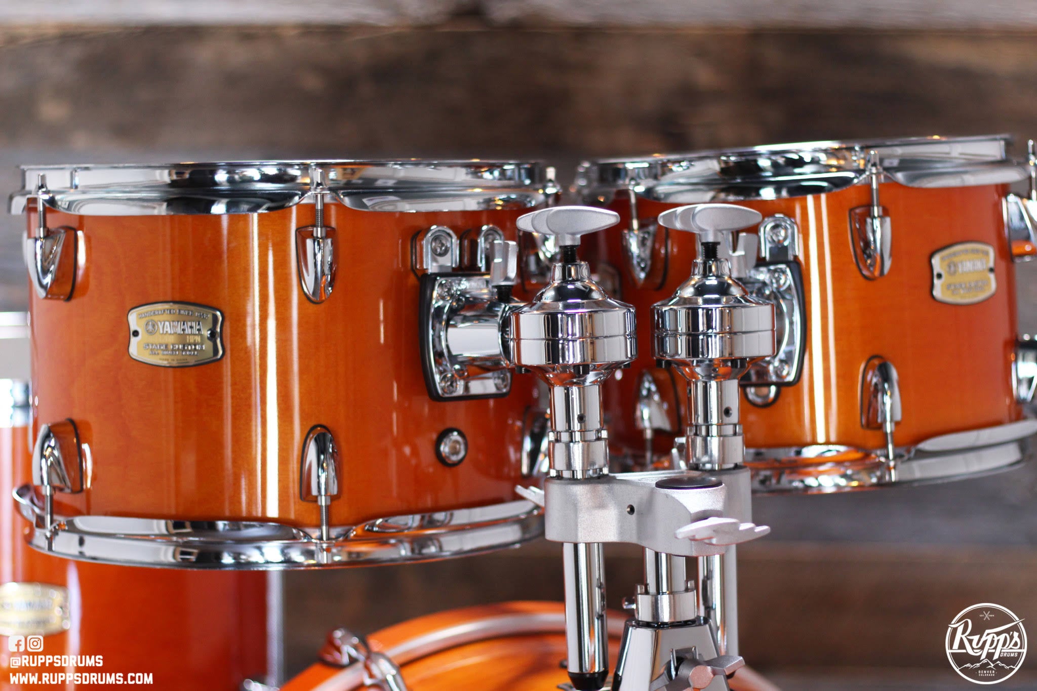 Yamaha Stage Custom Birch 5-Piece Shell Pack Honey Amber B91969