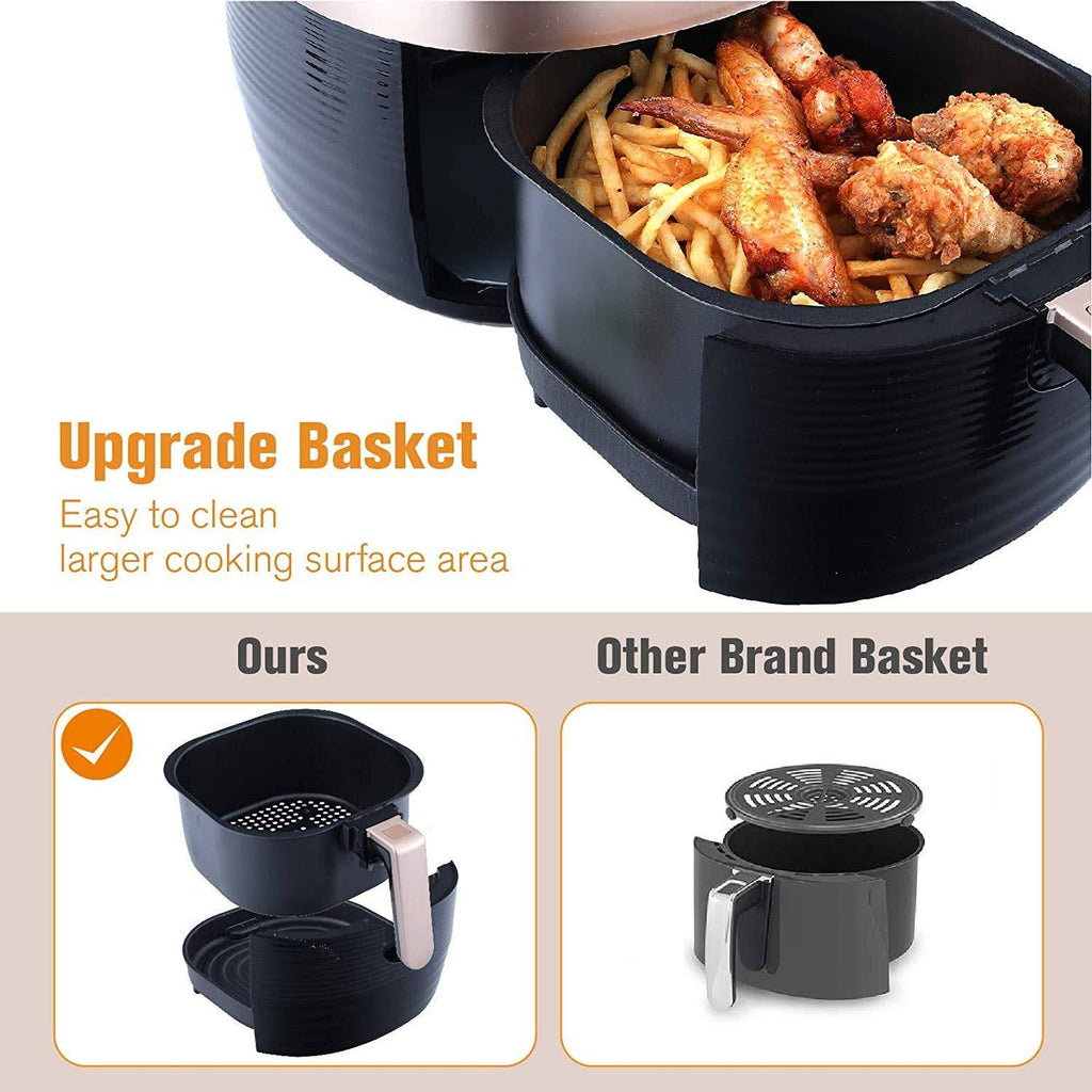 Kitchen Academy Air Fryer 5.8 qt XL Oilless Cooker C8607