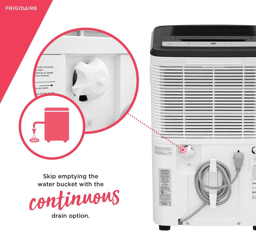 Frigidaire 50 Pint Dehumidifier with Built In Pump, White O94700